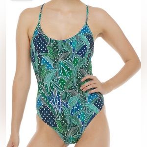 NWT EIDON Naomi Adjustable Back One Piece Swimsuit Bimini Tropical XS